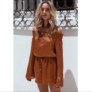 Off the shoulder Playsuit